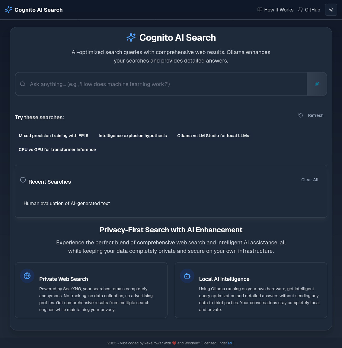 Cognito Screenshot